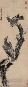 枯れた木の古い墨の中のワシ Oil Paintings